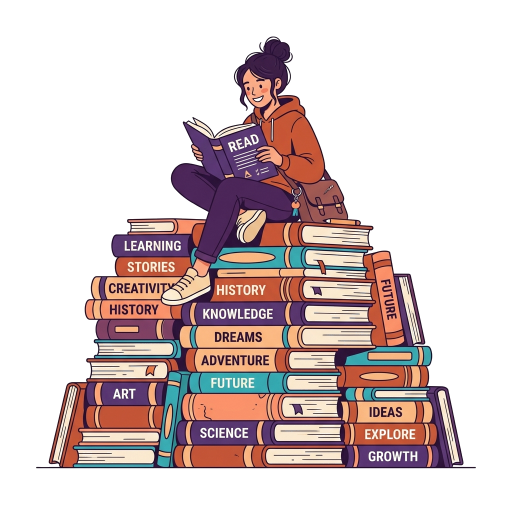 Student reading